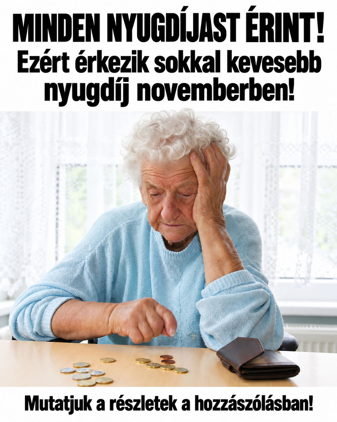 Ezért érkezik kevesebb nyugdíj novemberben!