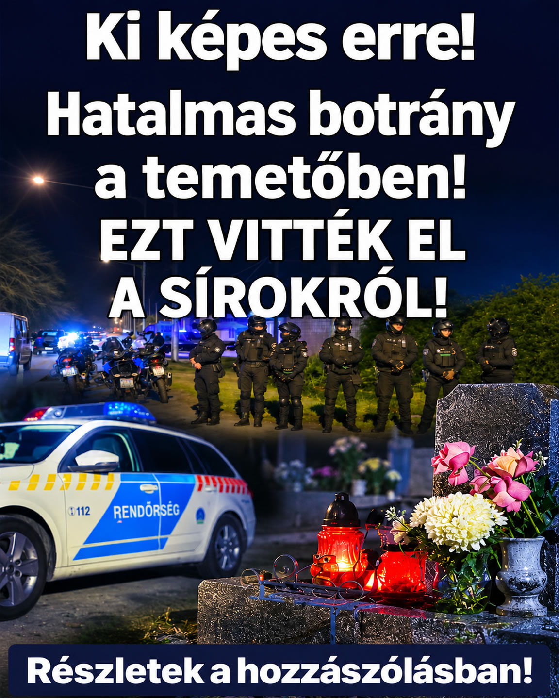 Hatalmas botrány a temetőben!
