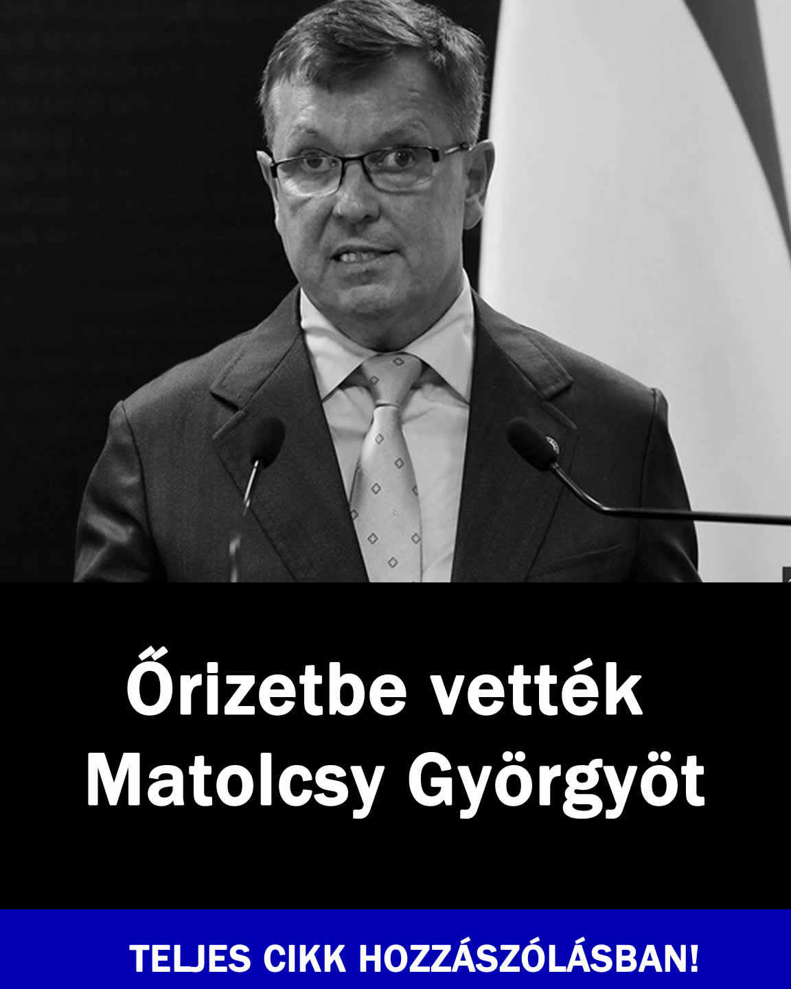 Őrizetbe vették Matolcsy Györgyöt